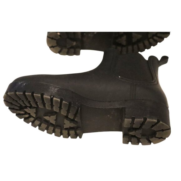 Jeffrey Campbell Matte Black Chelsea Rain Boots Grunge Minimal Streetwear - Picture 7 of 8